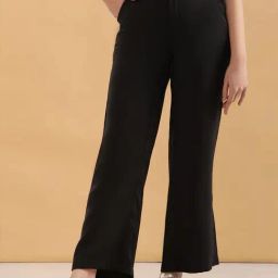 Elleven from Aurelia Black Mid Rise Bootcut Pants-image-35
