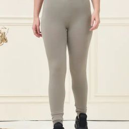 Gracit Pista Green Solid Tights-image-37