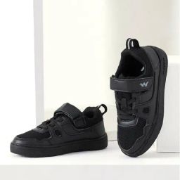 Wildcraft Kids Squad Black School Shoes-image-85