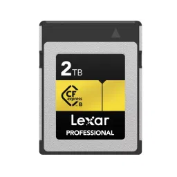 Lexar Professional CFexpress 4.0 Type-B Memory Card 2 TB Upto 3300 Mbps & Read 3000 Mbps Write Speed, GOLD-13