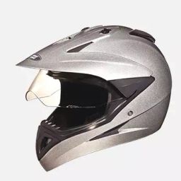 Studds Silver Grey Xtra Large (600 mm) Off Road-Full Face Helmet, Motocross With Visor-image-44
