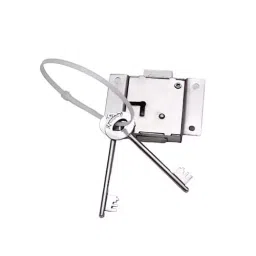 GENERIC Stainless Steel Rectangular Single Action Cupboard Lock (Pack of 10)-image-33
