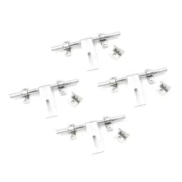 Legal L-459 4 PCS -16MMX3 ALDROP ONE TAPE SS Matte & Glossy  16x43 mm Latching Draw Hasp (Set of 4)-28
