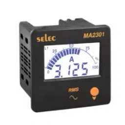 Selec MA501-230V-CE LCD with Backlight Bargraph Indication Digital Panel Meter Voltage 230V AC 20% image 1