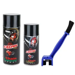 Caspol 150 ml, 400 ml Spray Chain Cleaner and Chain Lubricant with Brush for Bikes (Pack of 2)-16