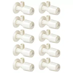 Cliquin Galaxy Series Wall Mount PTMT Angle Valve with Wall Flange, GX-1001 P10 (Pack of 10)-image-67
