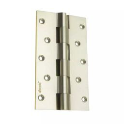 Decorio Railway Hinge 152.4 x 38.1 x 4.76 mm Satin Silver / Brass Gold, 3100323.053-10