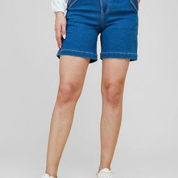 Life With Pockets Sky Roar Women High-Rise Regular Fit Denim Shorts-picture-43