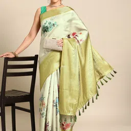 Silk Land Floral Kanjeewaram Art Silk Digital Print saree-picture-11