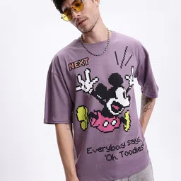 Kook N Keech Disney Mickey Mouse Print Oversize T-shirt-picture-30