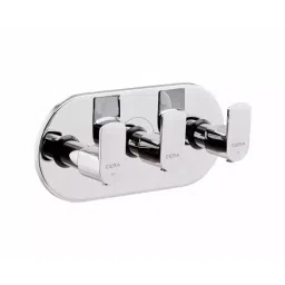 CERA CHROMO 4-Way Concealed Diverter Single Lever Quarter Turn Wall Mount with Knob & Flange, F1019731-image-58