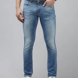SPYKAR Men Slim Fit Low-Rise Light Fade Stretchable Jeans-picture-39