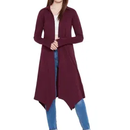Hypernation Burgundy Cotton Shrug-44