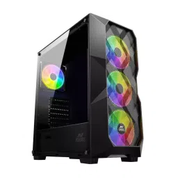 Ant Esports ICE-300 Mid Tower Cabinet Black without Power Supply-8