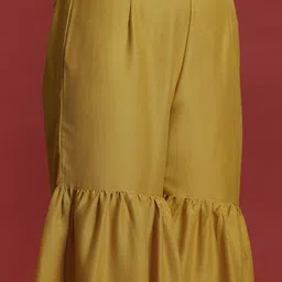 Anouk Printed Panelled Sequinned Kurta with Sharara & Dupatta image 3