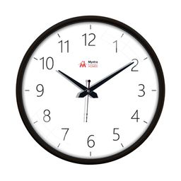 Myntra Elegant Homes Black & White Printed Silent Analogue Contemporary Wall Clock-17