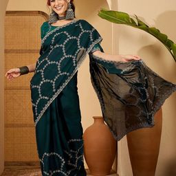 Sangria Embroidered Saree With Blouse-image-27
