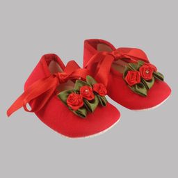 Daizy Rose Detailing Booties - Red-image-77