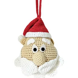 happy threads Handcrafted Amigurumi Christmas Tree Ornament- Santa-picture-9