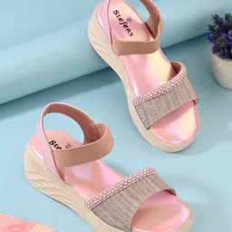 Stefens Beads Embellished Shimmered Sandals - Pink-picture-40