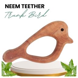 OpaToys Natural Wood Neem Teether - Trunk BirdDesign (For 3 to 24 Months Babies)-14