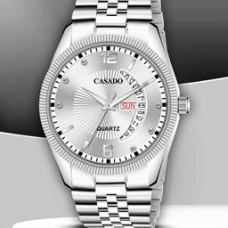 CASADO Men Embellished Dial & Bracelet Style Straps Analogue Watch CD-636-SILVER-SIL-DD-image-65