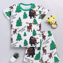 YK Boys Printed T-shirt with Shorts-43