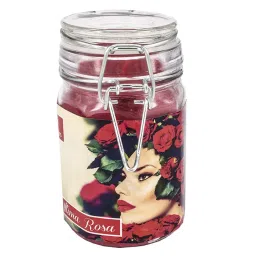 Premsons La Ultima Rosa Luxury Scented Glass Jar Candle - 80 Hours Burn Time-picture-12