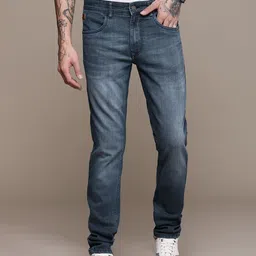 WROGN Men Skinny Fit Heavy Fade Stretchable Jeans-picture-29