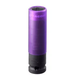 FACOM 12.7 mm (1/2 Inch) Drive Reinforced Long Impact Sockets 15 mm, NSI.15L-44