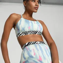 Puma Blue Printed Sports Bra-picture-7