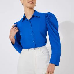 Styli Blue Regular Fit Shirt-image-57