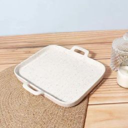 Smokey Cocktail Red Ceramic Vintage Rectangular Serving Tray-39