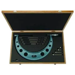 Mitutoyo 200-300mm Ratchet Stop Outside Micrometer with 4 Interchangeable Anvils 104-141A-picture-45