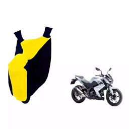 Auto Pearl Waterproof Two Wheeler Cover For Kawasaki Z250 (Yellow & Blue)-image-83