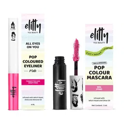 Elitty Set Of 2 Pop Color Eyeliner - 4 ml - Forgotten Kiss & Mascara - 5 ml - BBG image 2
