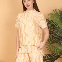 Sweet Dreams Beige Printed Shorts Set-picture-11