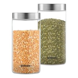 borosil Borosil¿Transparent Glass Jar & Container (1200ml) image 3