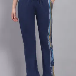 Monte Carlo Blue Cotton Blend Regular Fit Trackpants-picture-49