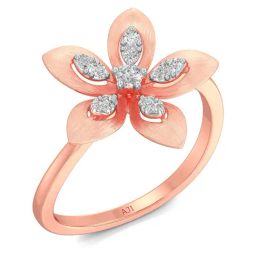 Joyalukkas 18k Rose Gold & Diamond Ring for Women-picture-34