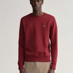 GANT Maroon Round Neck Sweatshirt-picture-39