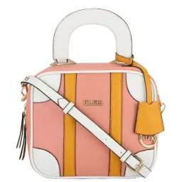 KLEIO Pink Solid Medium Handbag-37