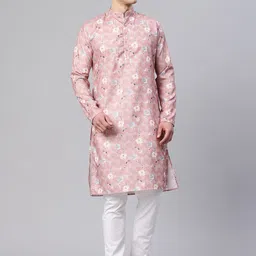 Majestic Man Floral Printed Kurta-picture-38