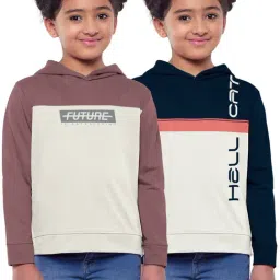 HELLCAT Multicolor Color Block Full Sleeves Sweatshirt(Pack Of 2)-image-97