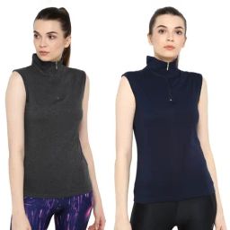Appulse Charcoal & Navy Cotton T-Shirt - Pack of 2-image-56