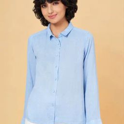 Annabelle by Pantaloons Blue Regular Fit Shirt-image-79