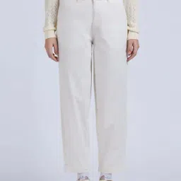 Pepe Jeans White Cotton Trousers-picture-41