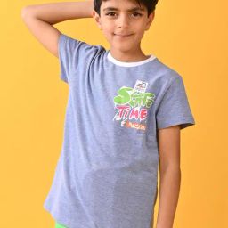 Anthrilo Boys Blue Skate Time Short Sleeve T-Shirt-image-54