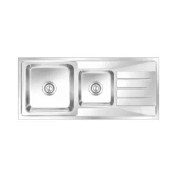 Nirali BG Kitchen Sink Silent Square Series 1168x510 mm (46x20 inch) Anti-Scratch Finish Stainless Steel, Orus-image-55