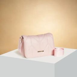 Forever Glam by Pantaloons Pink Quilted Cross Body Bag-image-58